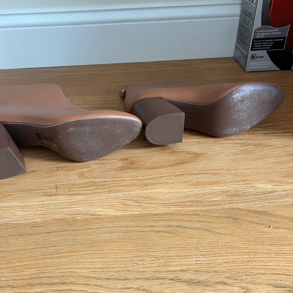 Women's Tan Ankle Boots - Picture 3 of 6